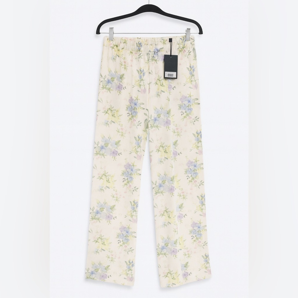 The Kooples Lightweight Flowy Floral High Waist Pants Medium NWT - Picture 2 of 5